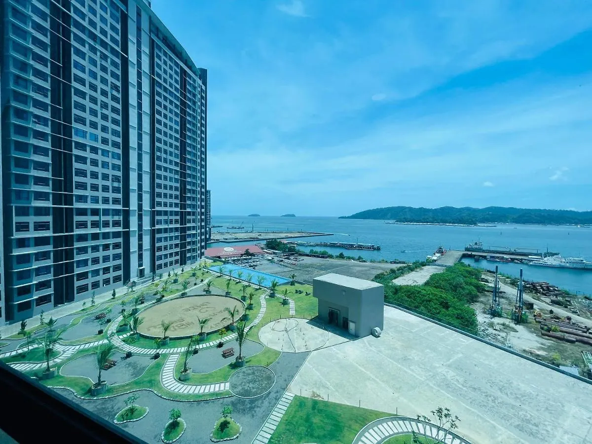 Jq1 Sea & Pool Or City View Wifi I Washing Machine For Some Units I Cuckoo Water Jesselton Quay By R2 Kota Kinabalu Apartment